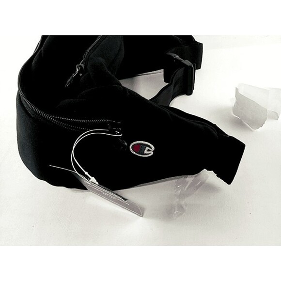 Black Champion Unisex Life Reverse Weave Crossbody Waist Pack Large Fanny Pack - Picture 6 of 10